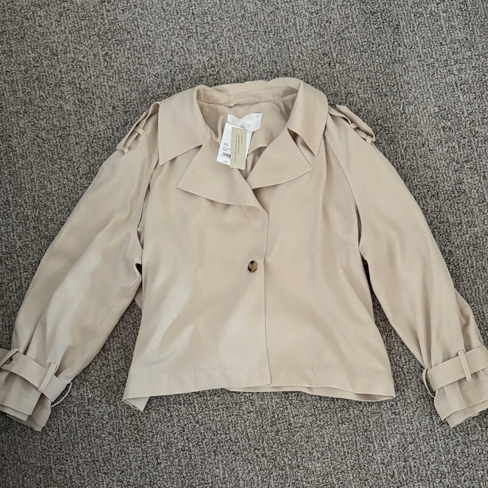 OAK + FORT Beige Trench Coat